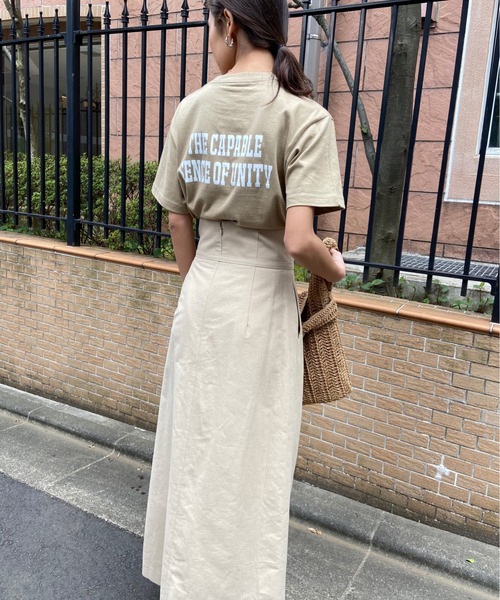 AZUL ENCANTO（アズールエンカント）の「前ラップ風スカート（スカート・レディース・ブラウン/ベージュ/ブラック/レッド・MEDIUM/SMALL）」の8枚目の写真