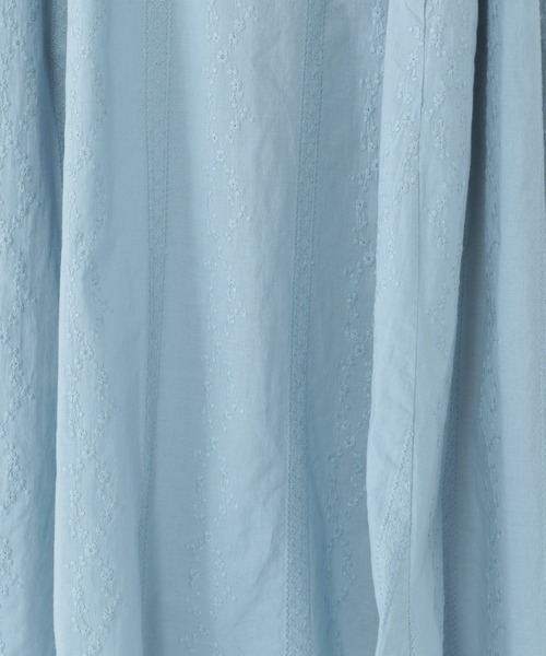 studio CLIP（スタディオクリップ）の「【低身長向けアイテム/WEB限定】総刺繍バックリボンワンピース（ワンピース・レディース・ブラック/サックスブルー・FREE）」の14枚目の写真