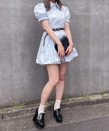 【Crea titty&Co.PETIT】シェルコットンチュニックワンピース