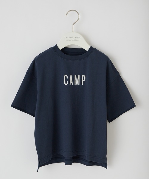 CIAOPANIC TYPY（チャオパニックティピー）の「【KIDS】USAコットン CAMPロゴ プリントTee（Tシャツ/カットソー・キッズ・ネイビー/オフホワイト/グレー・XX-LARGE/LARGE/MEDIUM/X-LARGE/SMALL）」の11枚目の写真