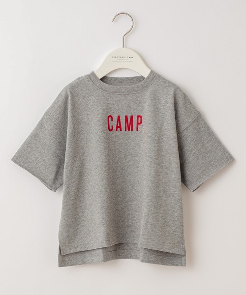 CIAOPANIC TYPY（チャオパニックティピー）の「【KIDS】USAコットン CAMPロゴ プリントTee（Tシャツ/カットソー・キッズ・ネイビー/オフホワイト/グレー・XX-LARGE/LARGE/MEDIUM/X-LARGE/SMALL）」の10枚目の写真