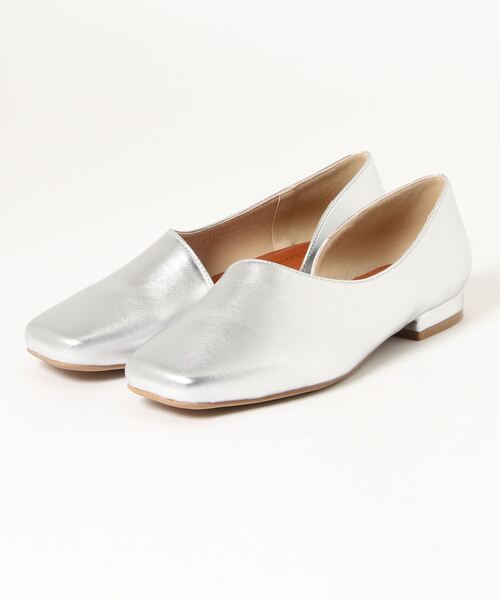 ROSE BUD（ローズバッド）の「アシンメトリーパンプス（バレエシューズ・レディース・グリーン/ブルー/ブラック/シルバー・39/37/36/38）」の4枚目の写真