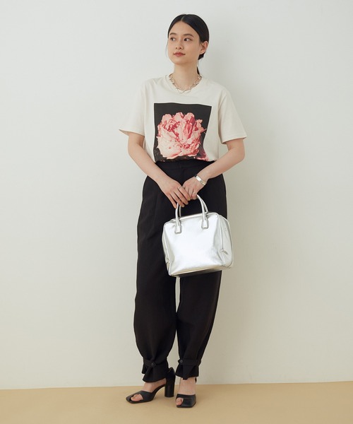 ADAM ET ROPE'(アダムエロペ)の「<洗える>リネンバンブーイージーパンツ(その他パンツ・レディース・ブラック/ベージュ/ライトグリーン/ピンク・36/38)」の22枚目の写真