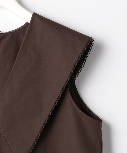 EMMEL REFINES(エメルリファインズ)の「< EMMEL REFINES(エメル リファインズ) >EM エリ付き ノースリーブ ブラウス -手洗い可能-(シャツ/ブラウス・レディース・パープル/ブラック/ホワイト/ダークブラウン・FREE)」の15枚目の写真