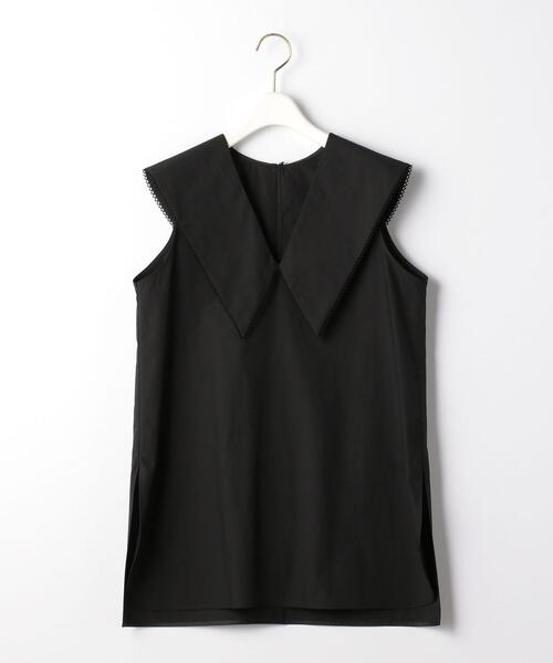 EMMEL REFINES(エメルリファインズ)の「< EMMEL REFINES(エメル リファインズ) >EM エリ付き ノースリーブ ブラウス -手洗い可能-(シャツ/ブラウス・レディース・パープル/ブラック/ホワイト/ダークブラウン・FREE)」の22枚目の写真