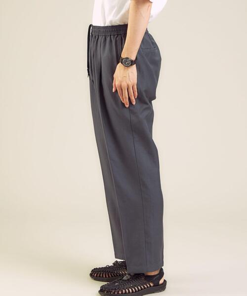 green label relaxing（グリーンレーベルリラクシング）の「OLT＜ 機能 / 手洗い可 ＞ ウォッシャブル TWLNN 1プリーツ イージー 9分丈 パンツ（その他パンツ・メンズ・パープル/オリーブ/ネイビー・MEDIUM/SMALL/LARGE/X-LARGE）」の7枚目の写真