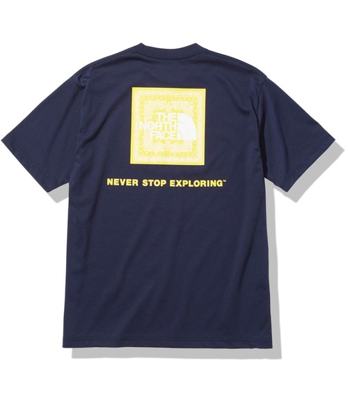 THE NORTH FACE（ザノースフェイス）の「THE NORTH FACE/ザ ノース フェイス　S/S BANDANA SQUARE LOGO TEE NT32108（Tシャツ/カットソー・メンズ・ホワイト/ブラック/グレー/ネイビー・MEDIUM/LARGE/X-LARGE）」の4枚目の写真