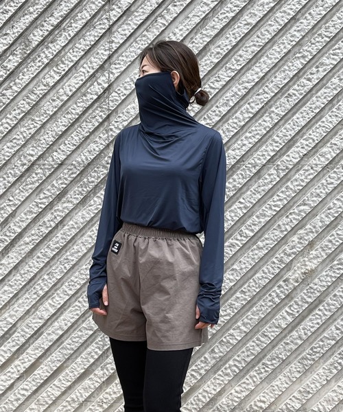 インテグレレディーストレーニング冷感UV-カットフェイスカバー半袖T-Shirt 【1326505】 インテグレレディーストレーニング冷感UV-カットフェイスカバー