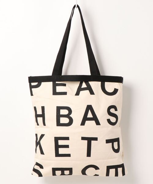 florist（フローリスト）の「【2種展開】【A4収納可】アルファベット肩掛けor手提げキャンバストートバッグ（トートバッグ・レディース・ベージュ系その他2/ベージュ系その他3/ブルー系その他2/ブルー系その他3/ホワイト系その他2/ホワイト系その他3・FREE）」の14枚目の写真