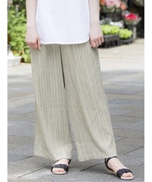 DRESKIP | ストライプ織イージーパンツ(その他パンツ)