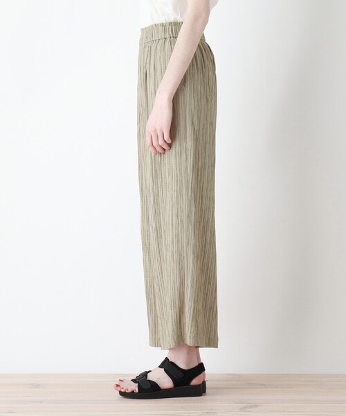 DRESKIP（ドレスキップ）の「◆ストライプ織イージーパンツ（その他パンツ・レディース・カーキ/グレー系その他/キャメル・02/03）」の9枚目の写真
