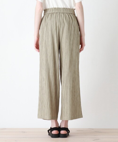 DRESKIP（ドレスキップ）の「◆ストライプ織イージーパンツ（その他パンツ・レディース・カーキ/グレー系その他/キャメル・02/03）」の10枚目の写真