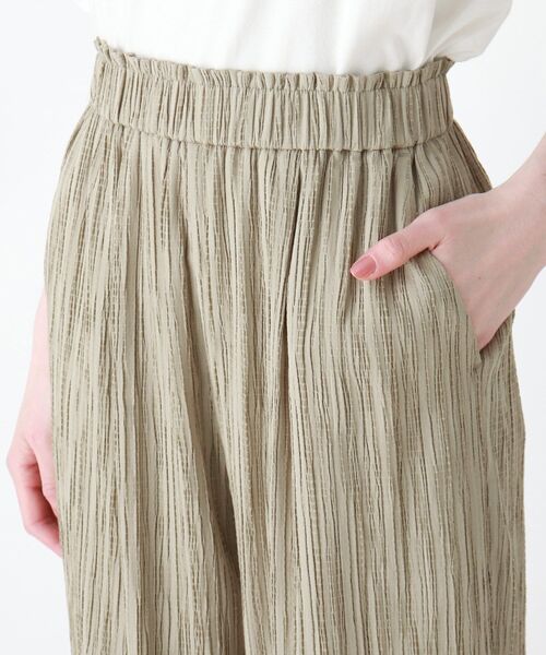 DRESKIP（ドレスキップ）の「◆ストライプ織イージーパンツ（その他パンツ・レディース・カーキ/グレー系その他/キャメル・02/03）」の11枚目の写真