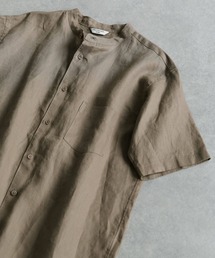 URBAN RESEARCH DOORS | シルケットリネン バンドカラーシャツ(シャツ/ブラウス)