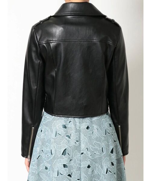 MERCURYDUO（マーキュリーデュオ）の「フェイクレザーライダースジャケット（テーラードジャケット・レディース・ブラック・FREE）」の21枚目の写真