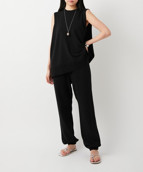 ADAM ET ROPE'（アダムエロペ）の「【セットアップ対応】メンアセリネンスリーブレスプルオーバー（Tシャツ/カットソー・レディース・ブラック/ベージュ/ピンク・FREE）」の7枚目の写真