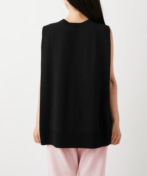 ADAM ET ROPE'（アダムエロペ）の「【セットアップ対応】メンアセリネンスリーブレスプルオーバー（Tシャツ/カットソー・レディース・ブラック/ベージュ/ピンク・FREE）」の10枚目の写真