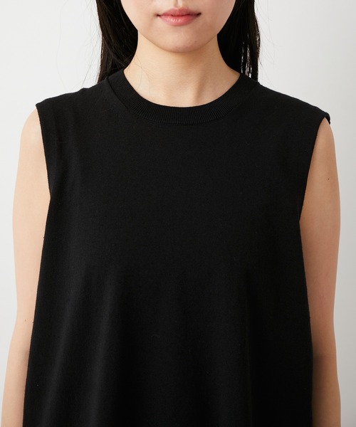 ADAM ET ROPE'（アダムエロペ）の「【セットアップ対応】メンアセリネンスリーブレスプルオーバー（Tシャツ/カットソー・レディース・ブラック/ベージュ/ピンク・FREE）」の11枚目の写真