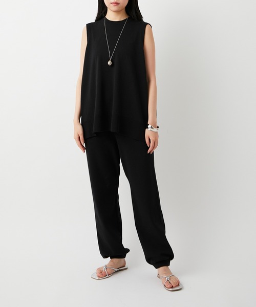 ADAM ET ROPE'（アダムエロペ）の「【セットアップ対応】メンアセリネンスリーブレスプルオーバー（Tシャツ/カットソー・レディース・ブラック/ベージュ/ピンク・FREE）」の15枚目の写真