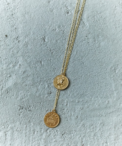 Birthday room(バースデイルーム)の「ダブルコインネックレス(ネックレス・レディース・ゴールド・SMALL/LARGE)」の9枚目の写真