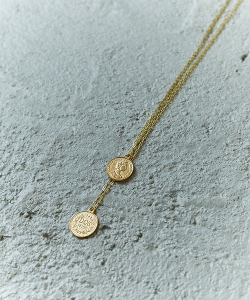 Birthday room(バースデイルーム)の「ダブルコインネックレス(ネックレス・レディース・ゴールド・SMALL/LARGE)」の4枚目の写真