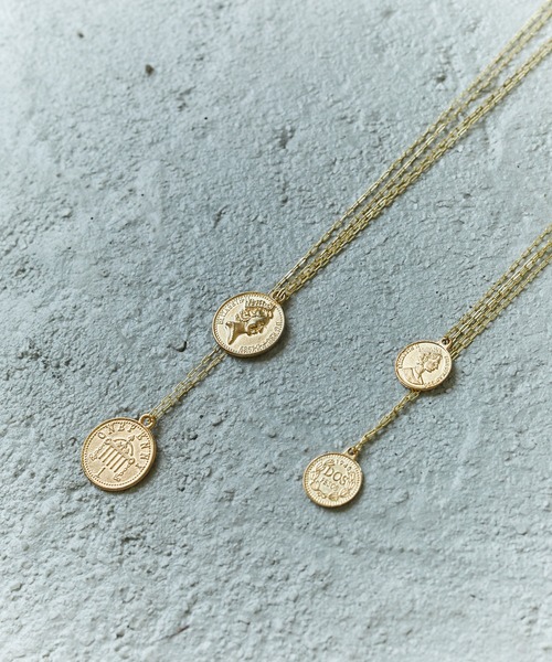 Birthday room(バースデイルーム)の「ダブルコインネックレス(ネックレス・レディース・ゴールド・SMALL/LARGE)」の6枚目の写真