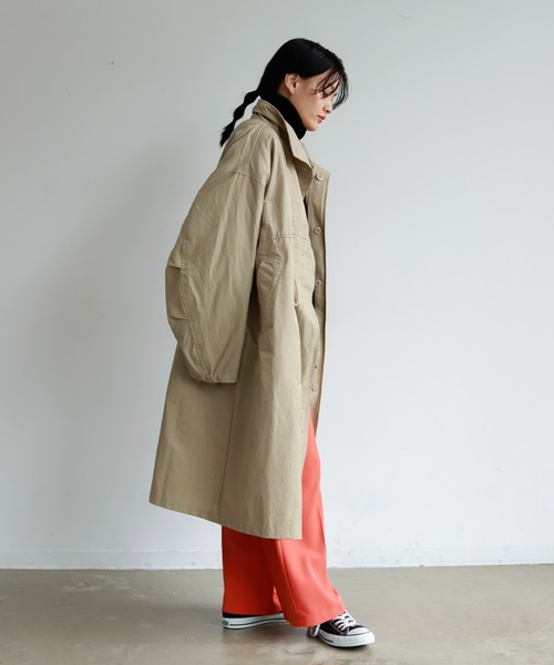 Birthday room（バースデイルーム）の「ミリタリーオーバーコート（その他アウター・レディース・ベージュ/アイボリー/ブラック/カーキ・FREE）」の3枚目の写真