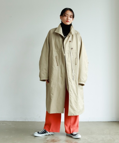 Birthday room（バースデイルーム）の「ミリタリーオーバーコート（その他アウター・レディース・ベージュ/アイボリー/ブラック/カーキ・FREE）」の5枚目の写真