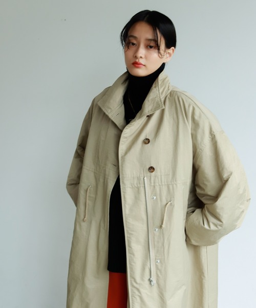 Birthday room（バースデイルーム）の「ミリタリーオーバーコート（その他アウター・レディース・ベージュ/アイボリー/ブラック/カーキ・FREE）」の9枚目の写真