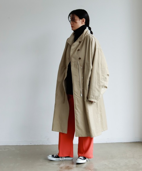 Birthday room（バースデイルーム）の「ミリタリーオーバーコート（その他アウター・レディース・ベージュ/アイボリー/ブラック/カーキ・FREE）」の13枚目の写真