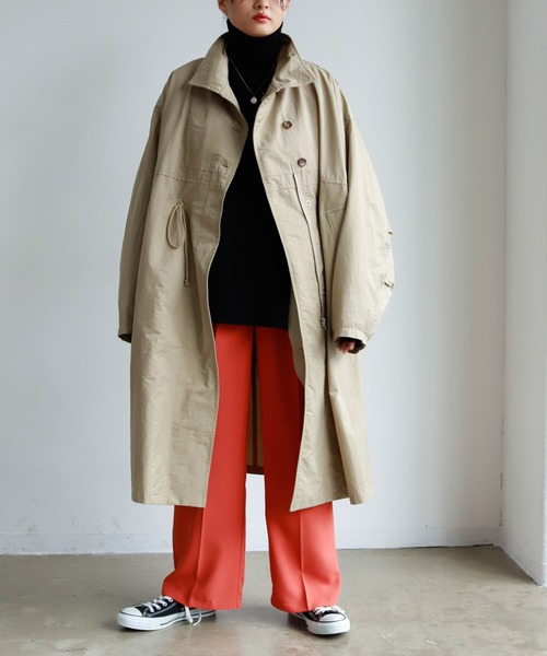 Birthday room（バースデイルーム）の「ミリタリーオーバーコート（その他アウター・レディース・ベージュ/アイボリー/ブラック/カーキ・FREE）」の16枚目の写真
