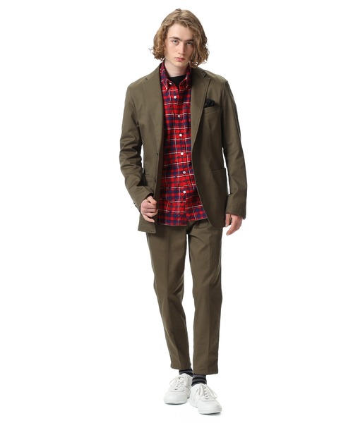 uniform experiment(ユニフォームエクスペリメント)の「STRETCH COTTON TWILL 2BUTTON JACKET(テーラードジャケット・メンズ・ブラック/カーキ・2/3/1/4)」の18枚目の写真
