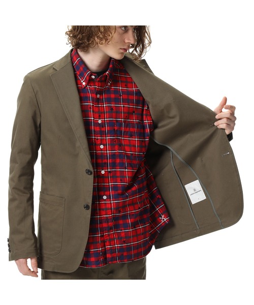 uniform experiment(ユニフォームエクスペリメント)の「STRETCH COTTON TWILL 2BUTTON JACKET(テーラードジャケット・メンズ・ブラック/カーキ・2/3/1/4)」の16枚目の写真