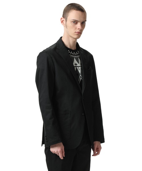 uniform experiment(ユニフォームエクスペリメント)の「STRETCH COTTON TWILL 2BUTTON JACKET(テーラードジャケット・メンズ・ブラック/カーキ・2/3/1/4)」の6枚目の写真
