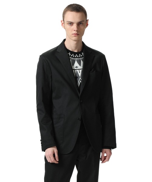 uniform experiment(ユニフォームエクスペリメント)の「STRETCH COTTON TWILL 2BUTTON JACKET(テーラードジャケット・メンズ・ブラック/カーキ・2/3/1/4)」の3枚目の写真