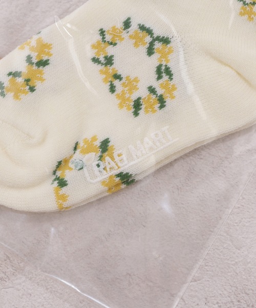 RAGMART(ラグマート)の「フリルソックス 花柄(ソックス/靴下・キッズ・アイボリー/ピンク・M/L/S)」の5枚目の写真