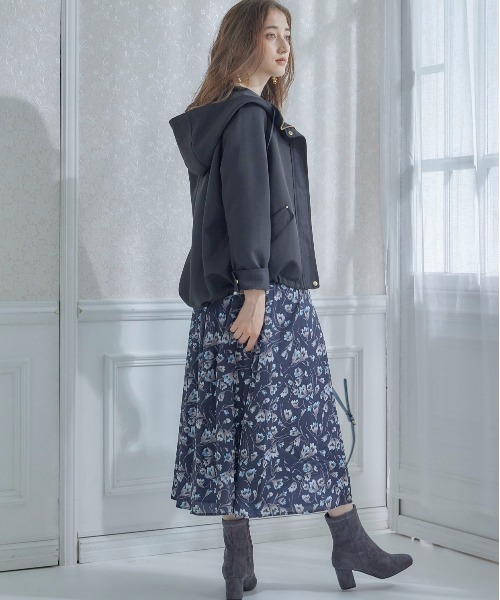 12Twelve Agenda（トゥエルブ　アジェンダ）の「グログランボンディングマウンテンパーカー（マウンテンパーカー・レディース・ブラック/ベージュ・M）」の8枚目の写真