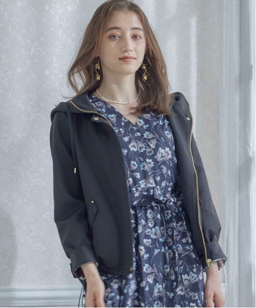 12Twelve Agenda（トゥエルブ　アジェンダ）の「グログランボンディングマウンテンパーカー（マウンテンパーカー・レディース・ブラック/ベージュ・M）」の10枚目の写真