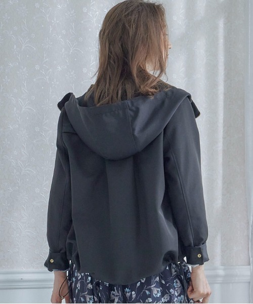 12Twelve Agenda（トゥエルブ　アジェンダ）の「グログランボンディングマウンテンパーカー（マウンテンパーカー・レディース・ブラック/ベージュ・M）」の20枚目の写真