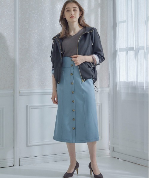 12Twelve Agenda（トゥエルブ　アジェンダ）の「グログランボンディングマウンテンパーカー（マウンテンパーカー・レディース・ブラック/ベージュ・M）」の3枚目の写真