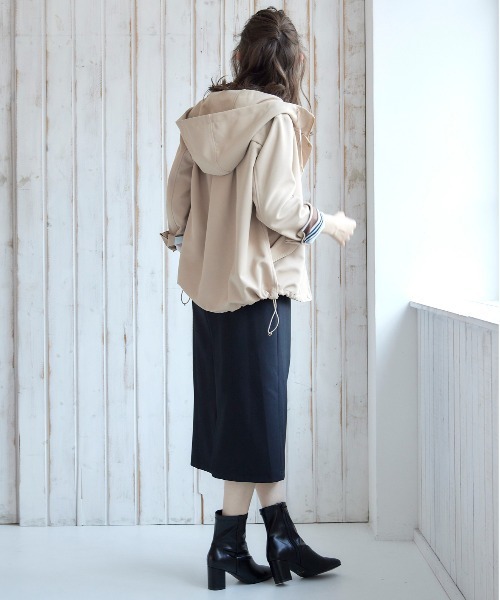 12Twelve Agenda（トゥエルブ　アジェンダ）の「グログランボンディングマウンテンパーカー（マウンテンパーカー・レディース・ブラック/ベージュ・M）」の17枚目の写真