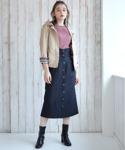 12Twelve Agenda（トゥエルブ　アジェンダ）の「グログランボンディングマウンテンパーカー（マウンテンパーカー・レディース・ブラック/ベージュ・M）」の12枚目の写真