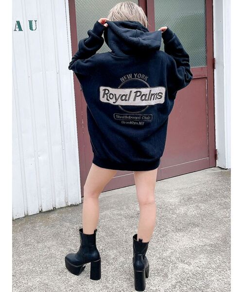 GYDA（ジェイダ）の「【WEB限定】RoyalPalmsスウェットBIGパーカー（パーカー・レディース・アイボリー/ブラック/ピンク・FREE）」の21枚目の写真