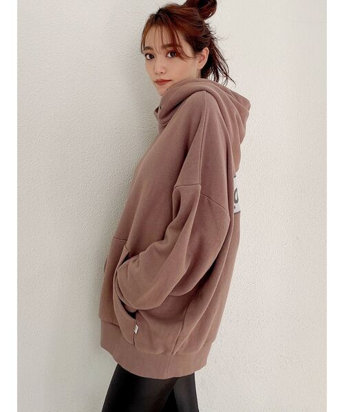 GYDA（ジェイダ）の「【WEB限定】RoyalPalmsスウェットBIGパーカー（パーカー・レディース・アイボリー/ブラック/ピンク・FREE）」の16枚目の写真