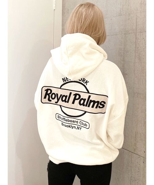 GYDA（ジェイダ）の「【WEB限定】RoyalPalmsスウェットBIGパーカー（パーカー・レディース・アイボリー/ブラック/ピンク・FREE）」の13枚目の写真