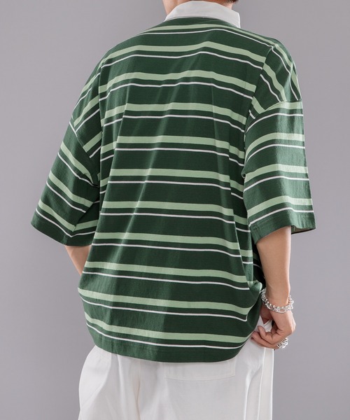 セール】ボーダーラガーシャツ（ポロシャツ）｜kutir（クティール）の