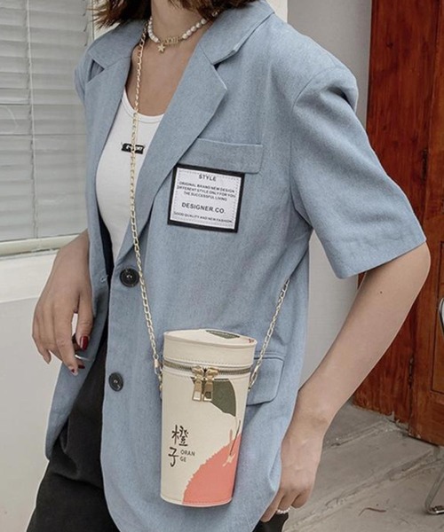 セール 韓国で人気 レディース筒型カジュアルイラスト軽量ショルダー斜めがけバッグ ショルダーバッグ Anuenue アヌエヌエ のファッション通販 Zozotown