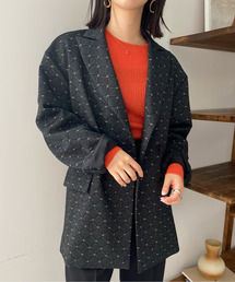 Ameri | GLITTER JACQUARD TAILORED JACKET(テーラードジャケット)