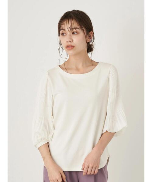 earth music&ecology(アースミュージックアンドエコロジー)の「マジョリカスリーブプルオーバー *(Tシャツ/カットソー・レディース・ブラック/ブラウン/オフホワイト/ミント/ラベンダー/ライトベージュ・FREE)」の16枚目の写真