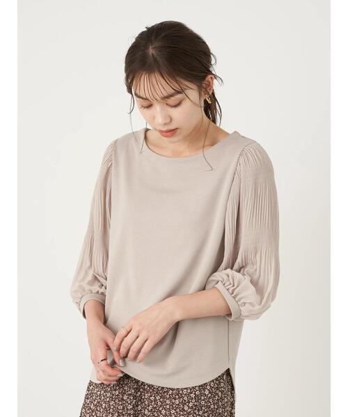 earth music&ecology(アースミュージックアンドエコロジー)の「マジョリカスリーブプルオーバー *(Tシャツ/カットソー・レディース・ブラック/ブラウン/オフホワイト/ミント/ラベンダー/ライトベージュ・FREE)」の11枚目の写真